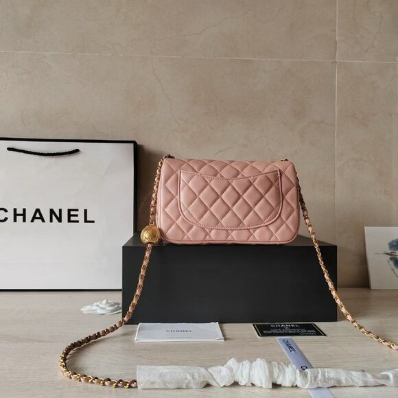 CHANEL Mini Square Bag with Ball  Like New - Picture 5 of 6